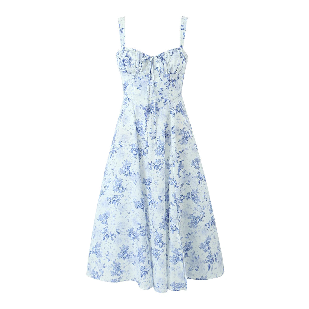 Floral Print Corset Sling Dress