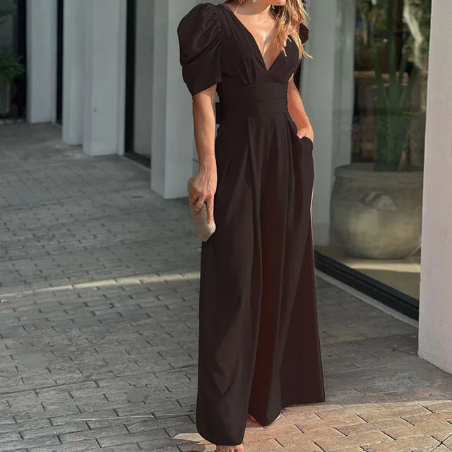High Waist Wide Pipes Jumpsuits