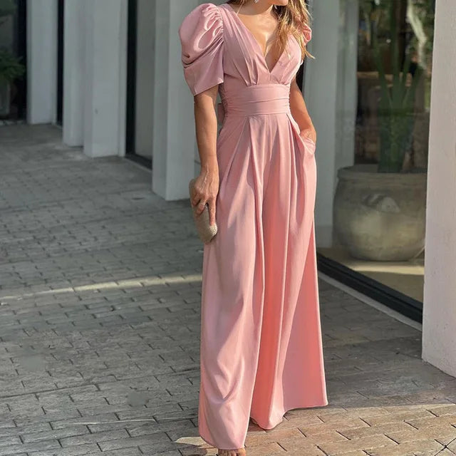 High Waist Wide Pipes Jumpsuits