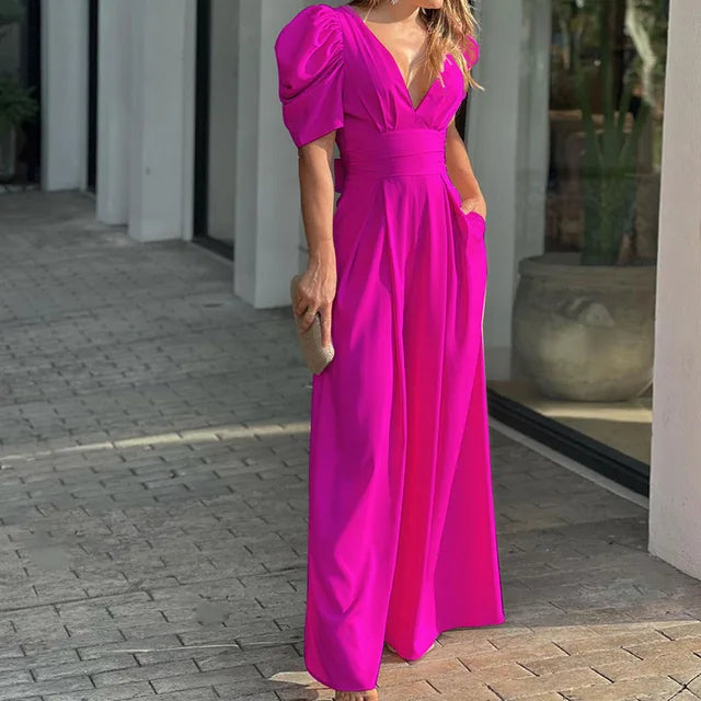 High Waist Wide Pipes Jumpsuits