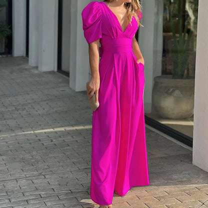High Waist Wide Pipes Jumpsuits