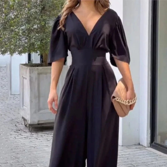 High Waist Wide Pipes Jumpsuits